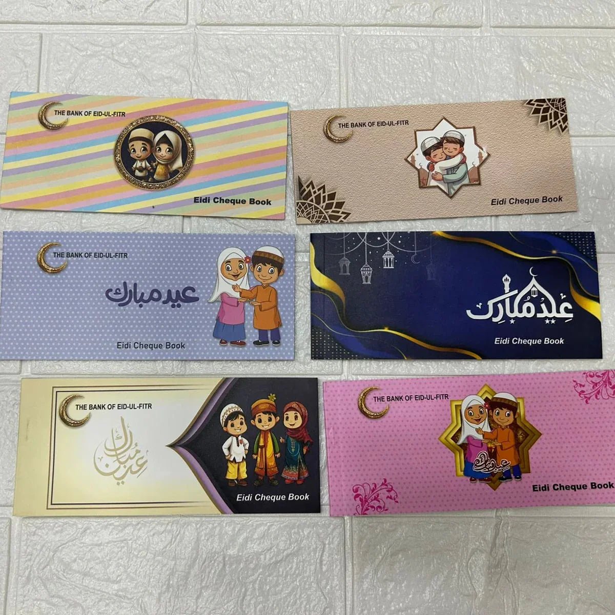 Eidi Cheque Book Style Envelopes – 10 Pages - Rumaisas