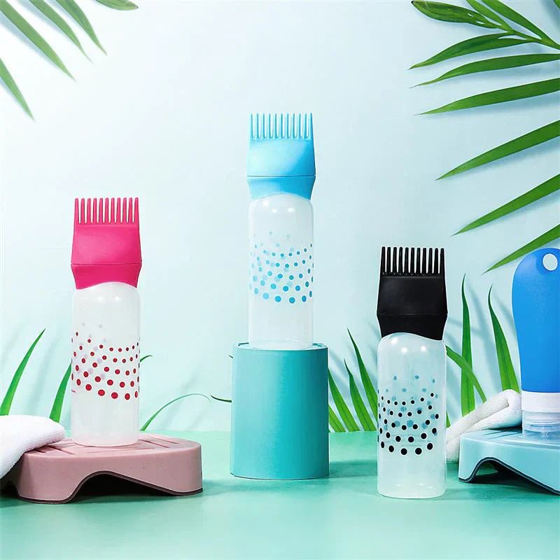 Empty Hair Dye Bottle - Reusable With Applicator Brush Bottles - 120ml - Rumaisas