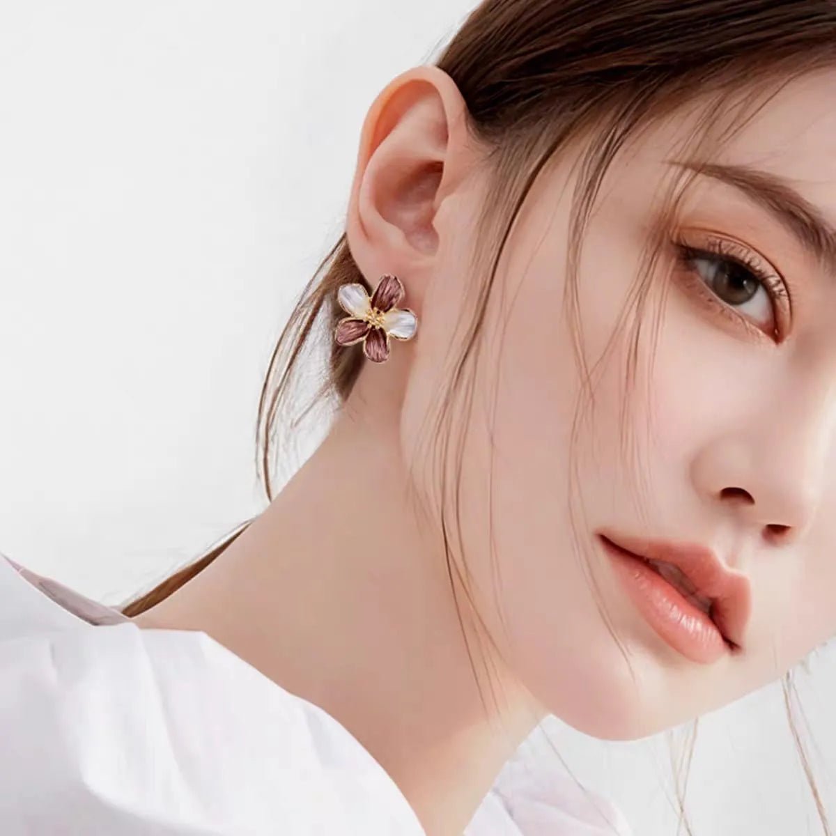 Flower Korea Stud Earrings - Rumaisas
