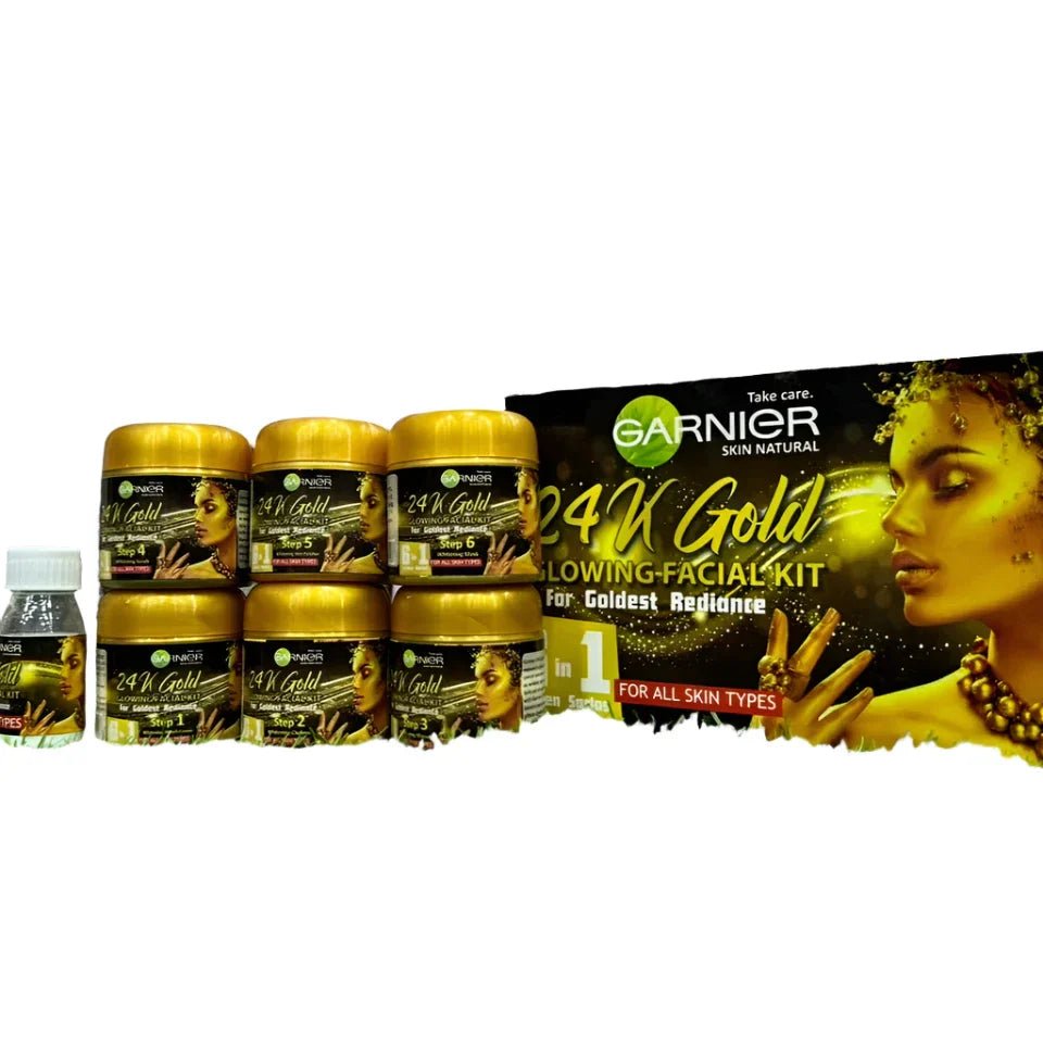 Garnier 24K Gold Glowing Facial Kit - Rumaisas