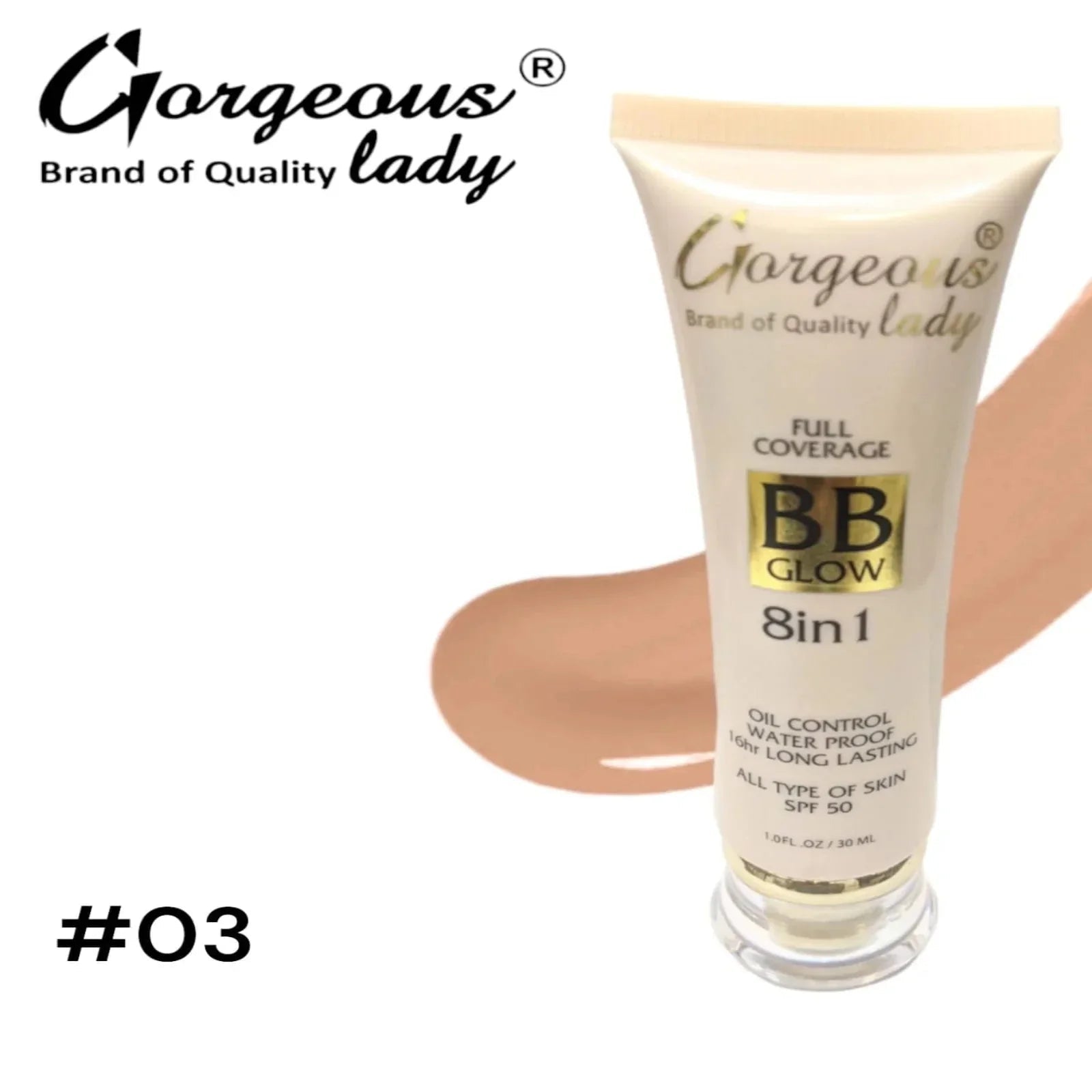 Gorgeous Lady 8 in 1 BB Glow Cream - 30ml - Rumaisas