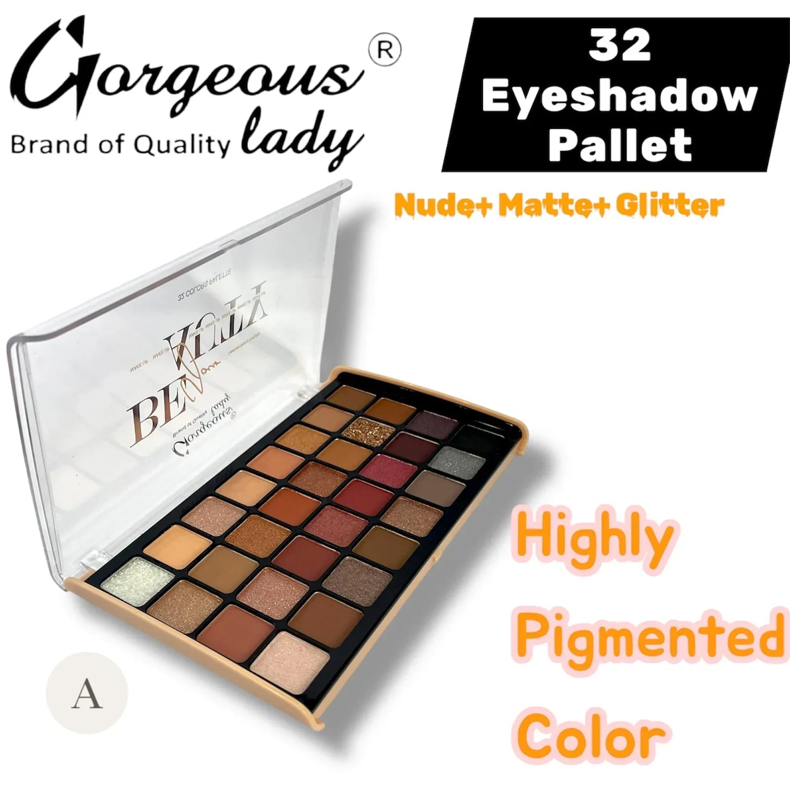 Gorgeous Lady Eyeshadow Palette - 32 Colors - Rumaisas