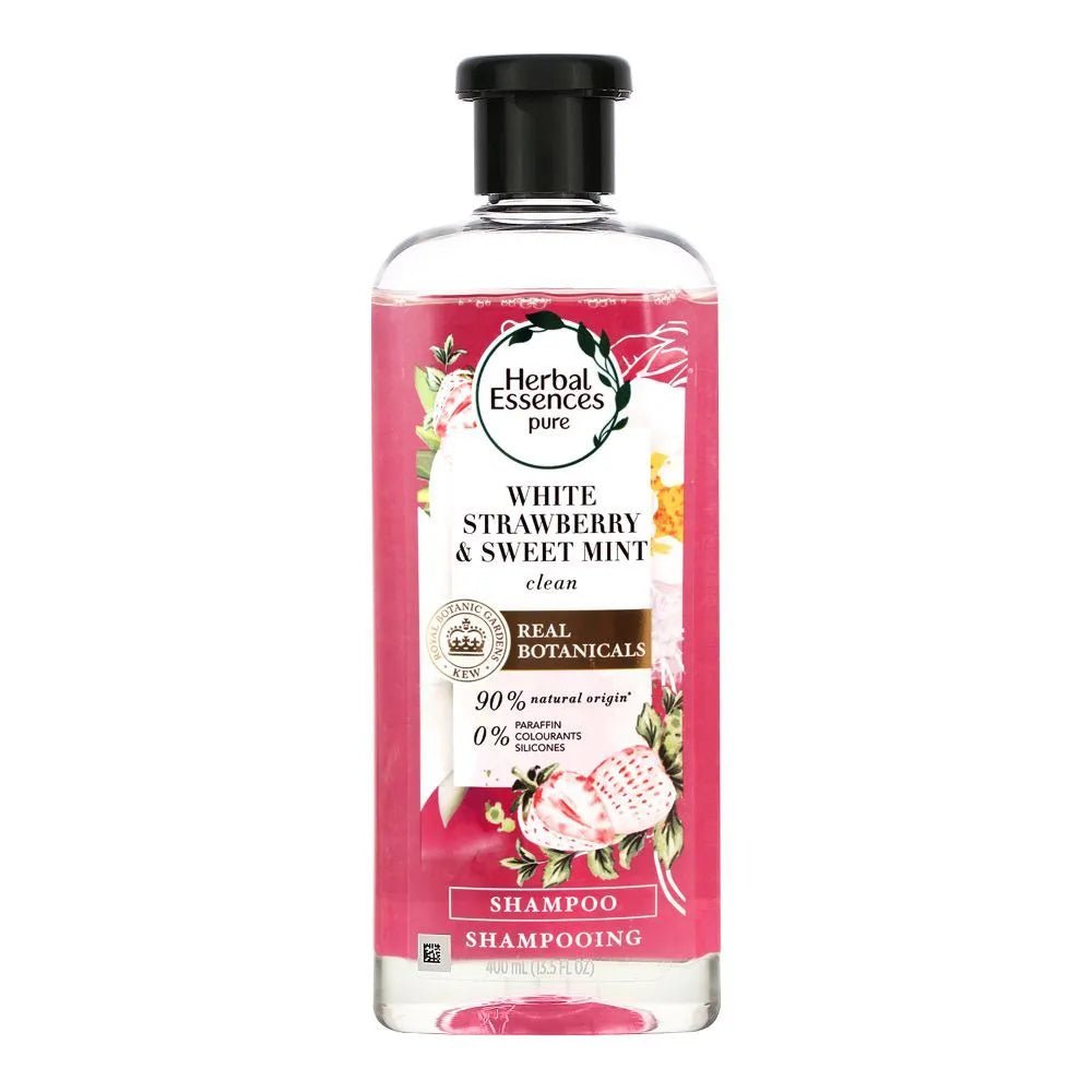 Herbal Essences Bio:Renew Pure White Strawberry & Sweet Mint Clean Volumizing Shampoo – 400 ml - Rumaisas