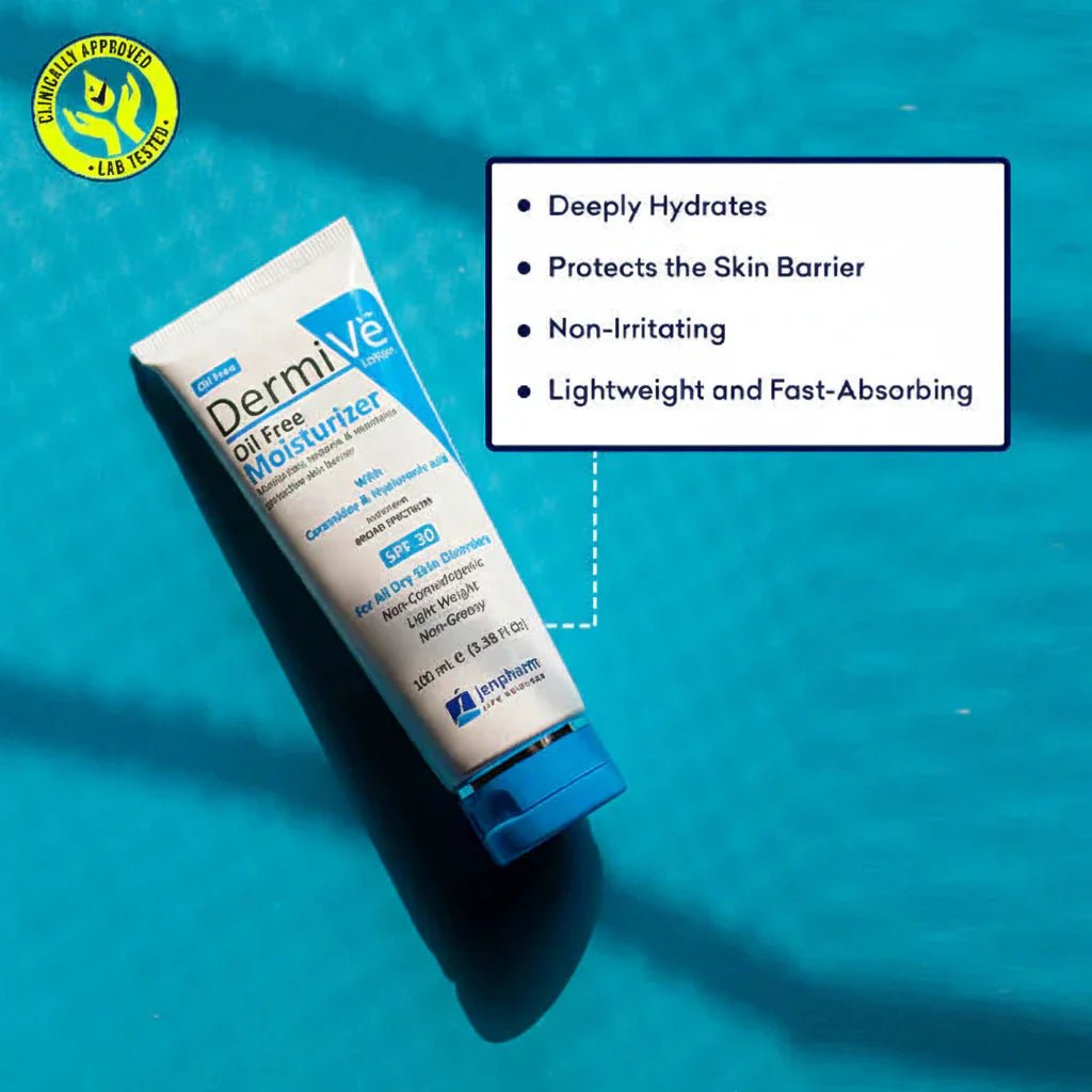 Jenpharm Dermive Oil Free Moisturizer Spf 20 - 100ml - Factory Leftover - Rumaisas