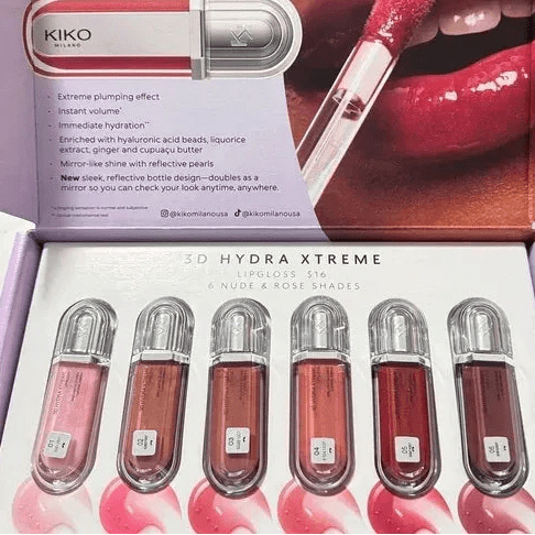 KIKO Milano 3D Hydra Xtreme Lipglosses - Pack of 6 - Rumaisas