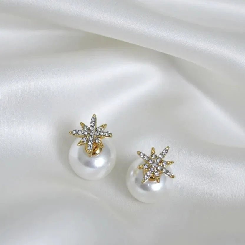 Korean Style Front & Back Earrings - Rumaisas