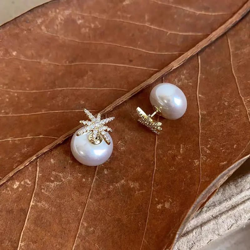 Korean Style Front & Back Earrings - Rumaisas