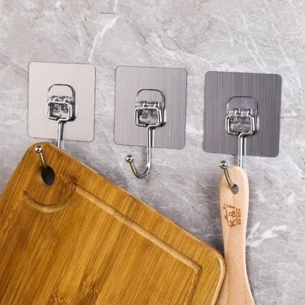 Large Adhesive Hooks - Pack Of 10 - Rumaisas
