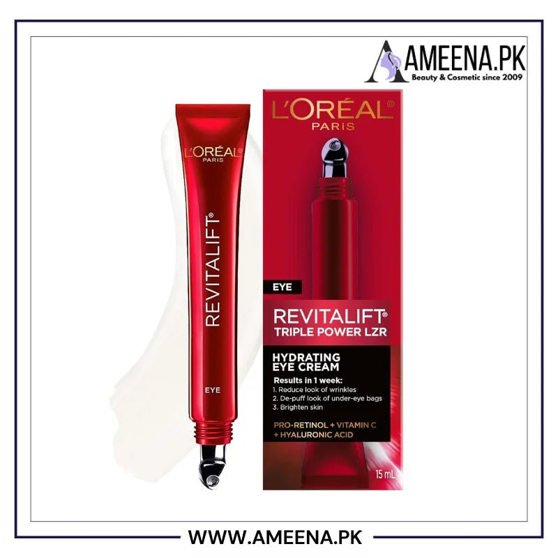L'Oreal Paris Revitalift Triple Power Anti - Aging Eye Cream Treatment 15ml - Rumaisas