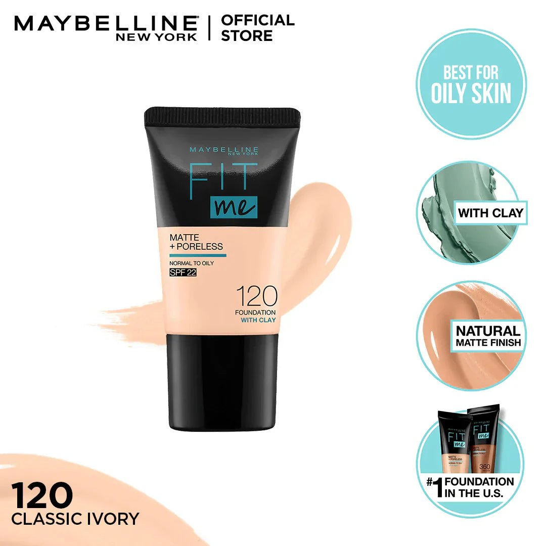 Maybelline - Fit Me Liquid Foundation Matte & Poreless - Rumaisas