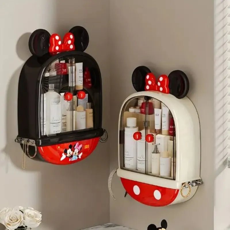 Mickey & Minnie Mouse No - Drill Wall - Mounted Cosmetic Organizer - Rumaisas