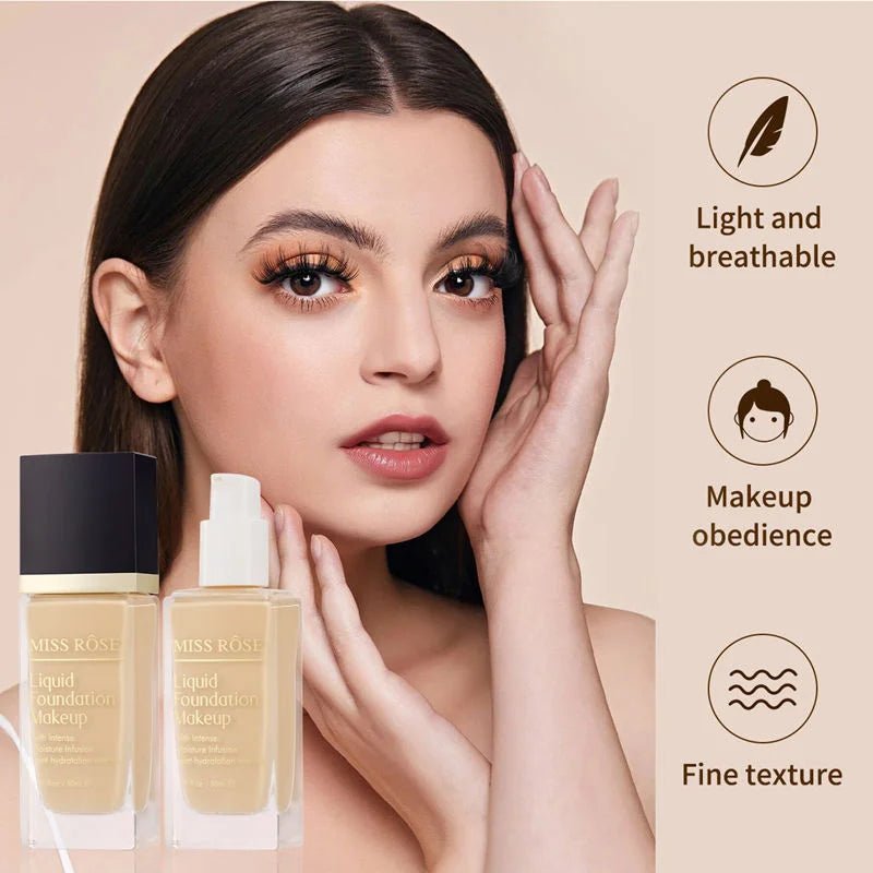 Miss Rose Liquid Makeup Foundation - 30ml - Rumaisas