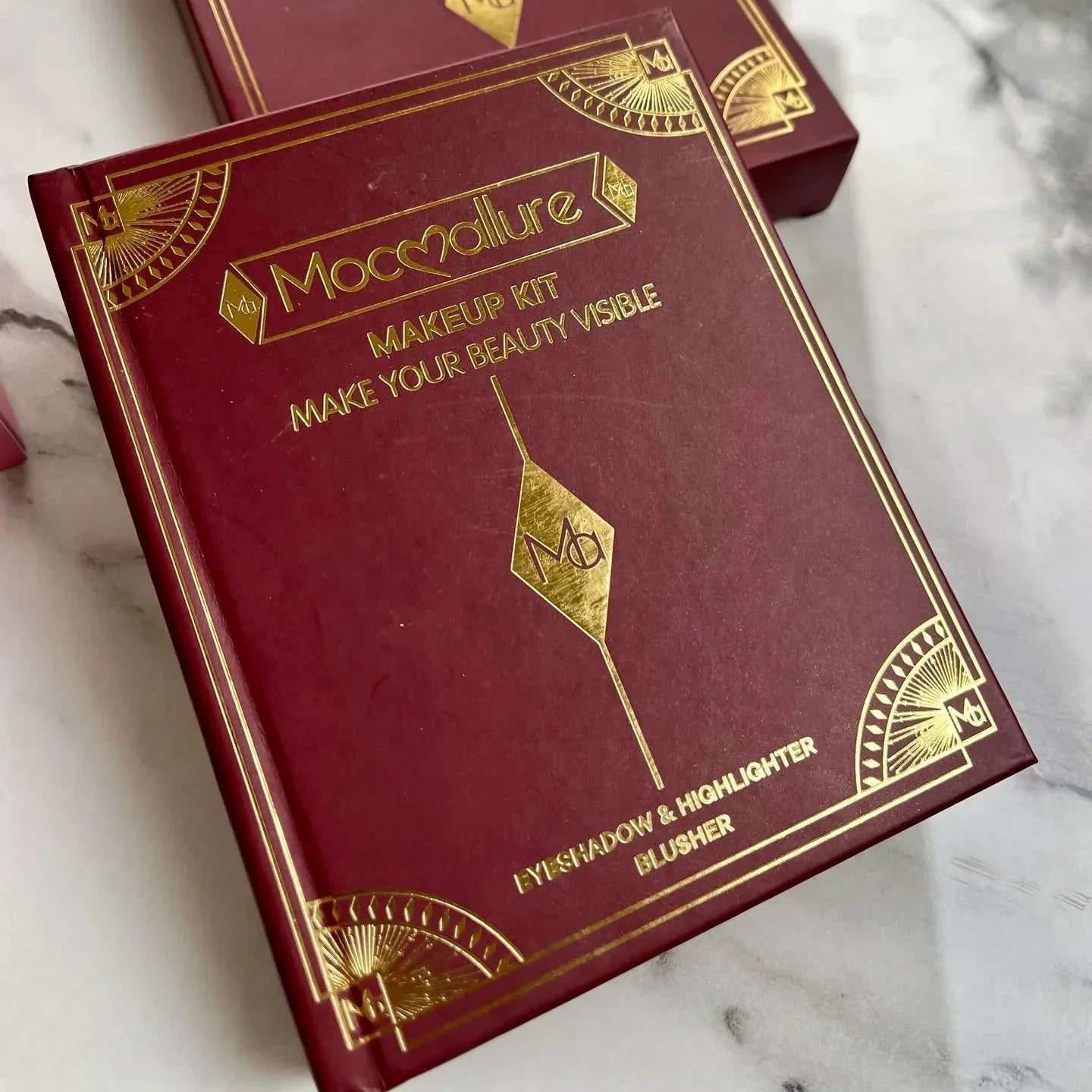 Mocallure 3 in 1 Makeup Kit Mini Palette Notebook Eyeshadow, Highlighter & Blusher - Rumaisas