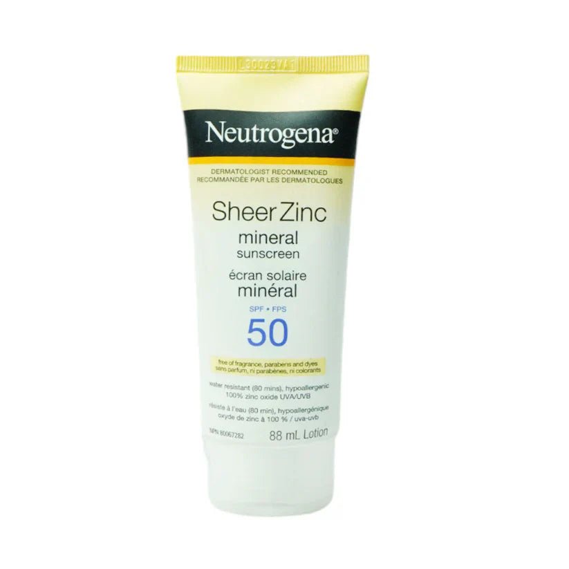 Neutrogena Sheer Zinc Mineral Sunblock SPF 50 - Rumaisas