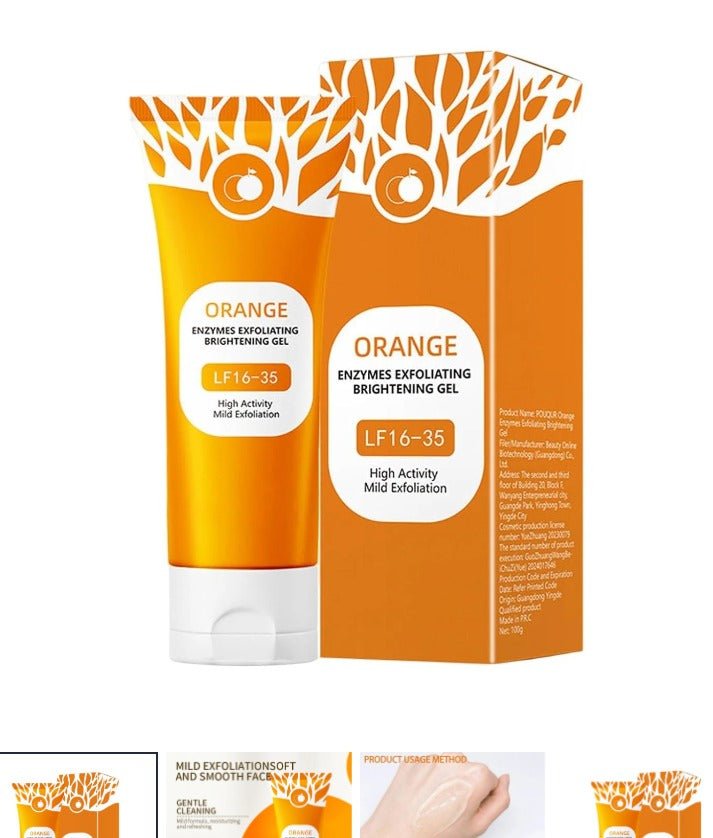 Orange Enzyme Glow Gel 😍 Dark Spot & Dead Skin Remover - Rumaisas
