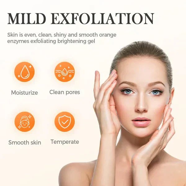 Orange Enzyme Glow Gel 😍 Dark Spot & Dead Skin Remover - Rumaisas