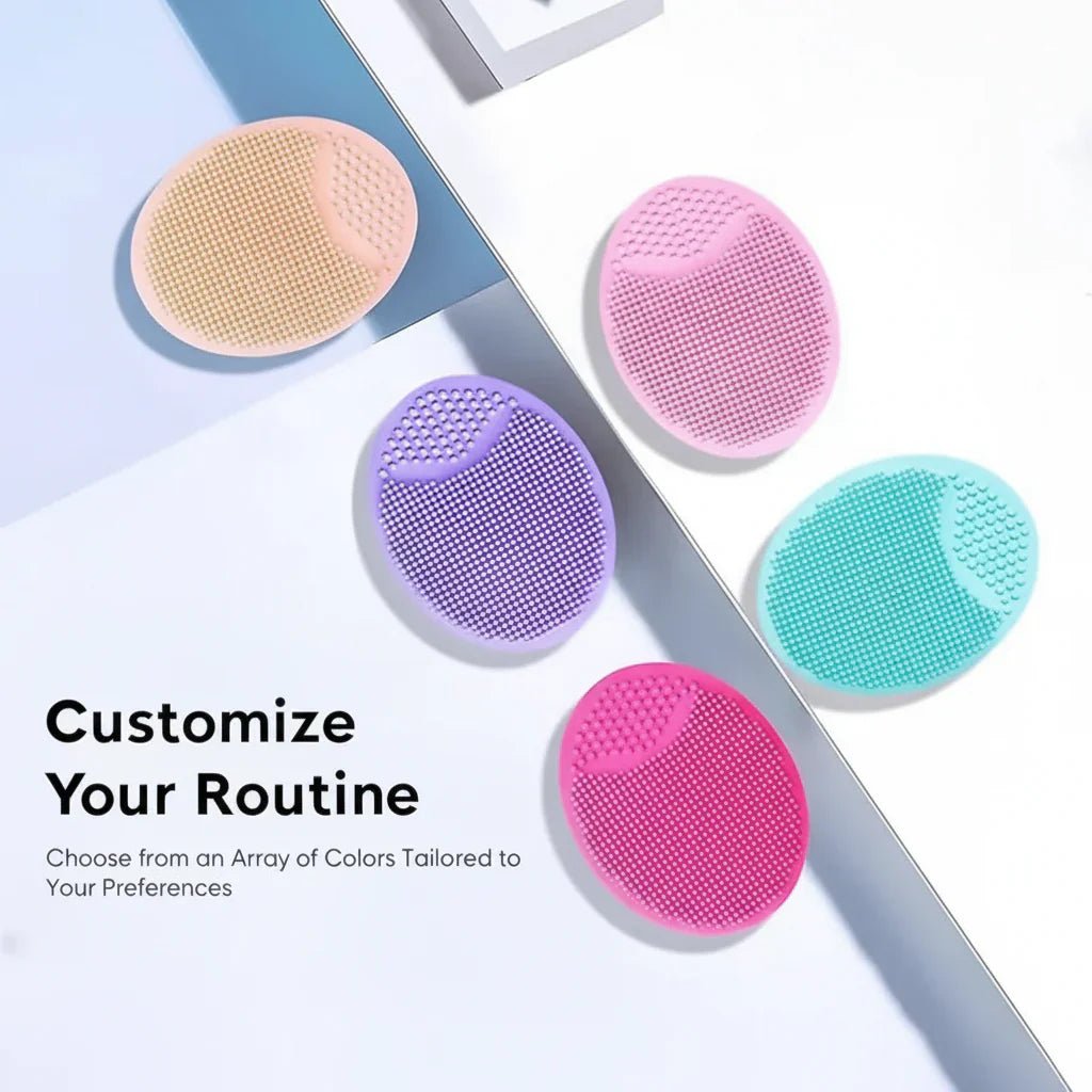 Portable Facial Cleaning Mat Pad Scrubber Silicone Face Cleansing Brush - Rumaisas