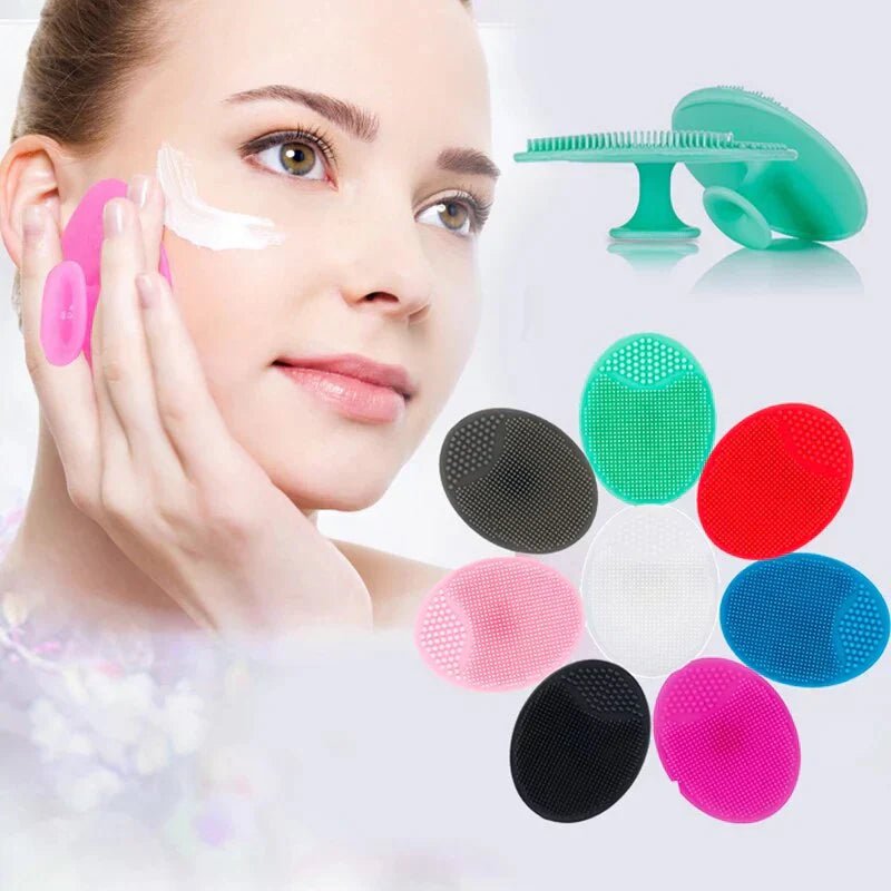 Portable Facial Cleaning Mat Pad Scrubber Silicone Face Cleansing Brush - Rumaisas