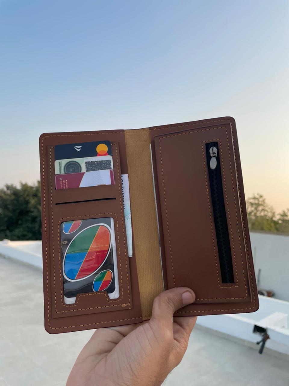 Premium Leather Long Wallet for Men - Rumaisas