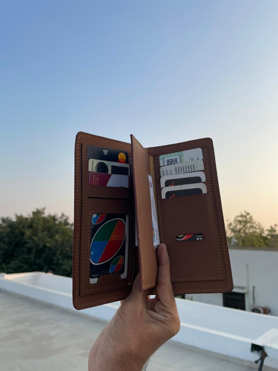 Premium Leather Long Wallet for Men - Rumaisas