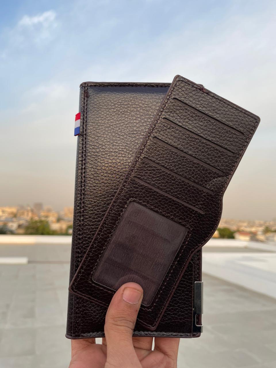 Premium Leather Long Wallet for Men – Extra Card Holder Design - Rumaisas