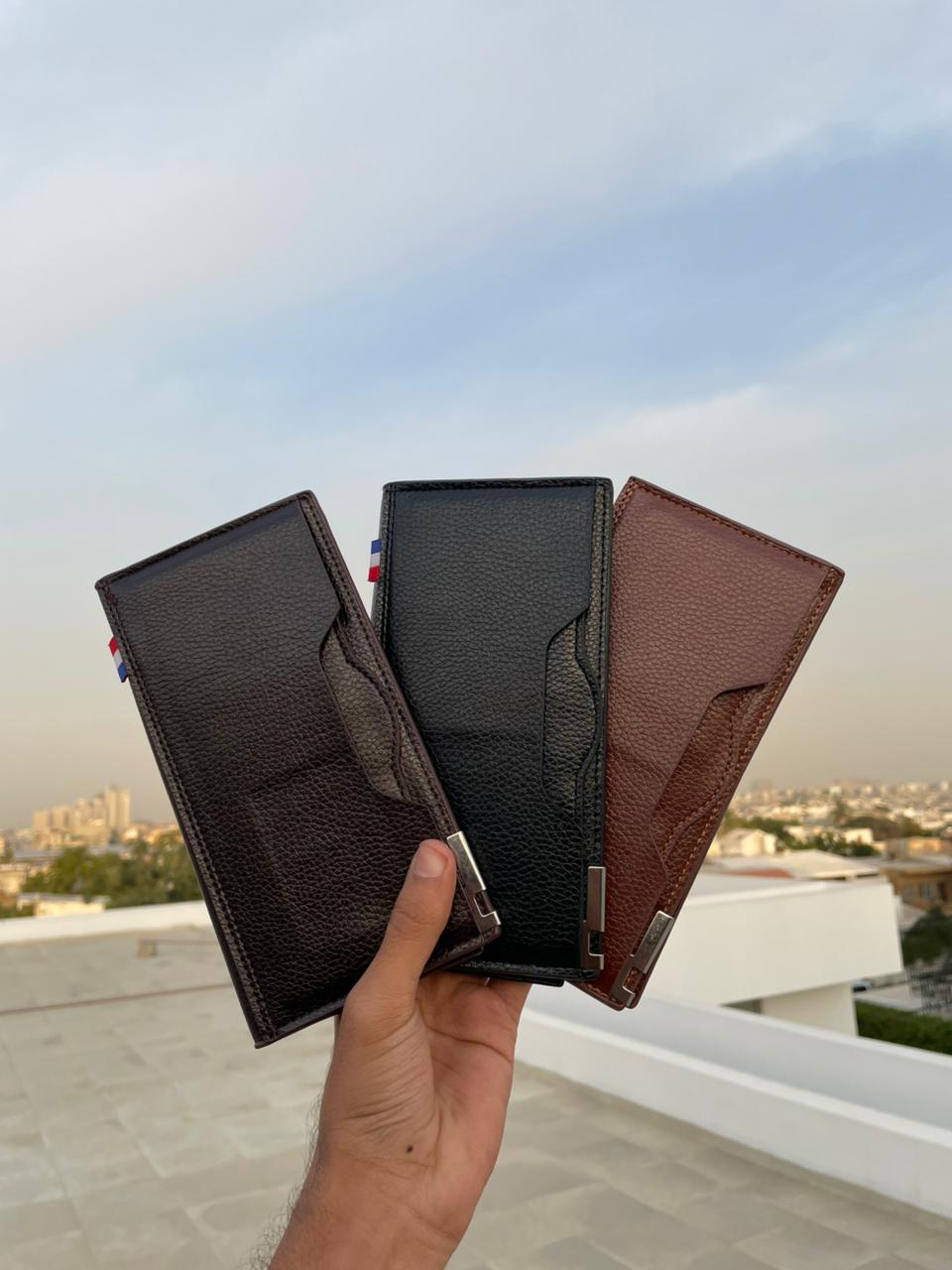Premium Leather Long Wallet for Men – Extra Card Holder Design - Rumaisas