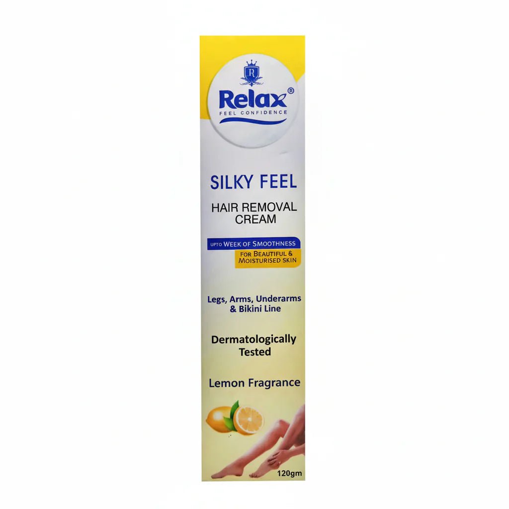 Relax Silky Feel Lemon Hair Removing Cream - 120g - Rumaisas