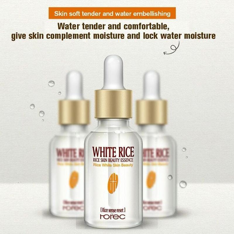 Rorec White Rice Serum Face with Free Sheet Mask - Rumaisas