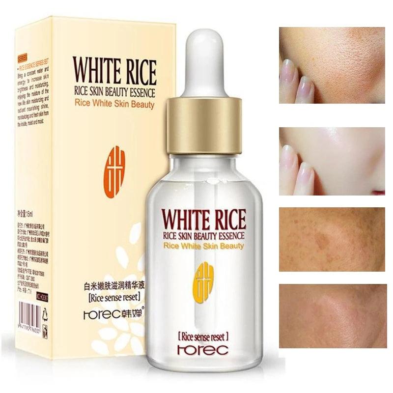Rorec White Rice Serum Face with Free Sheet Mask - Rumaisas