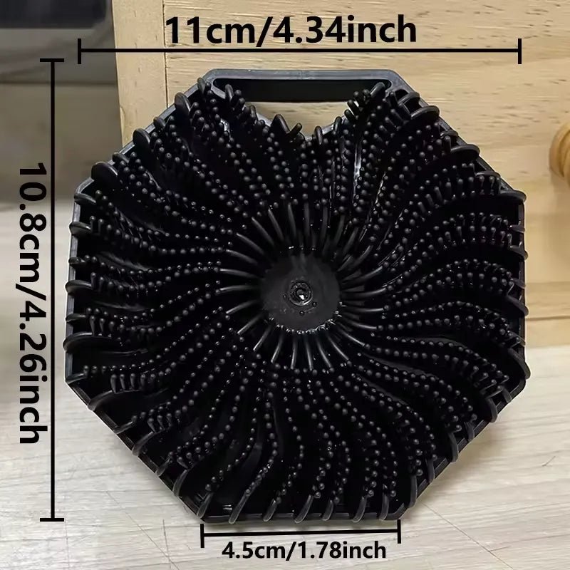 Round Silicone Body Scrubber – Soft Exfoliating Bath & Shower Scrub Brush - Rumaisas