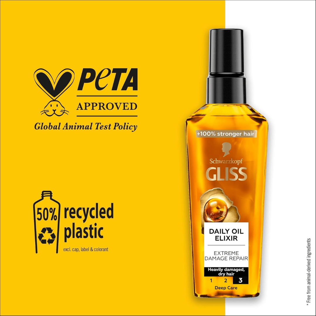Schwarzkopf Gliss Serum Daily Oil Elixir 75ml - Rumaisas