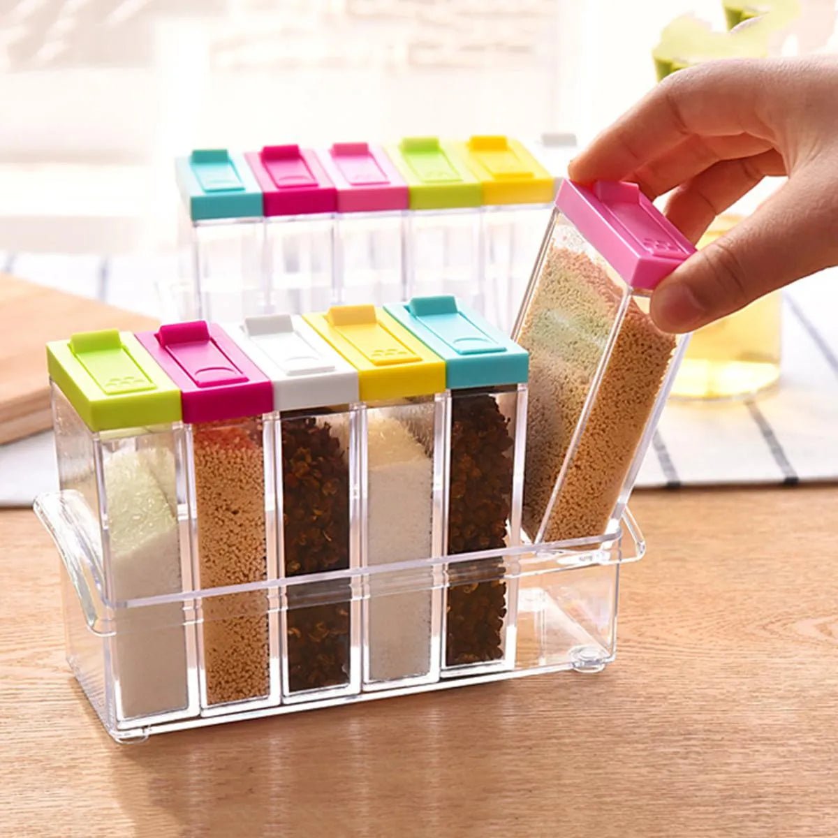 Seasoning Boxes Plastic Spice Box - Pack Of 6 - Rumaisas