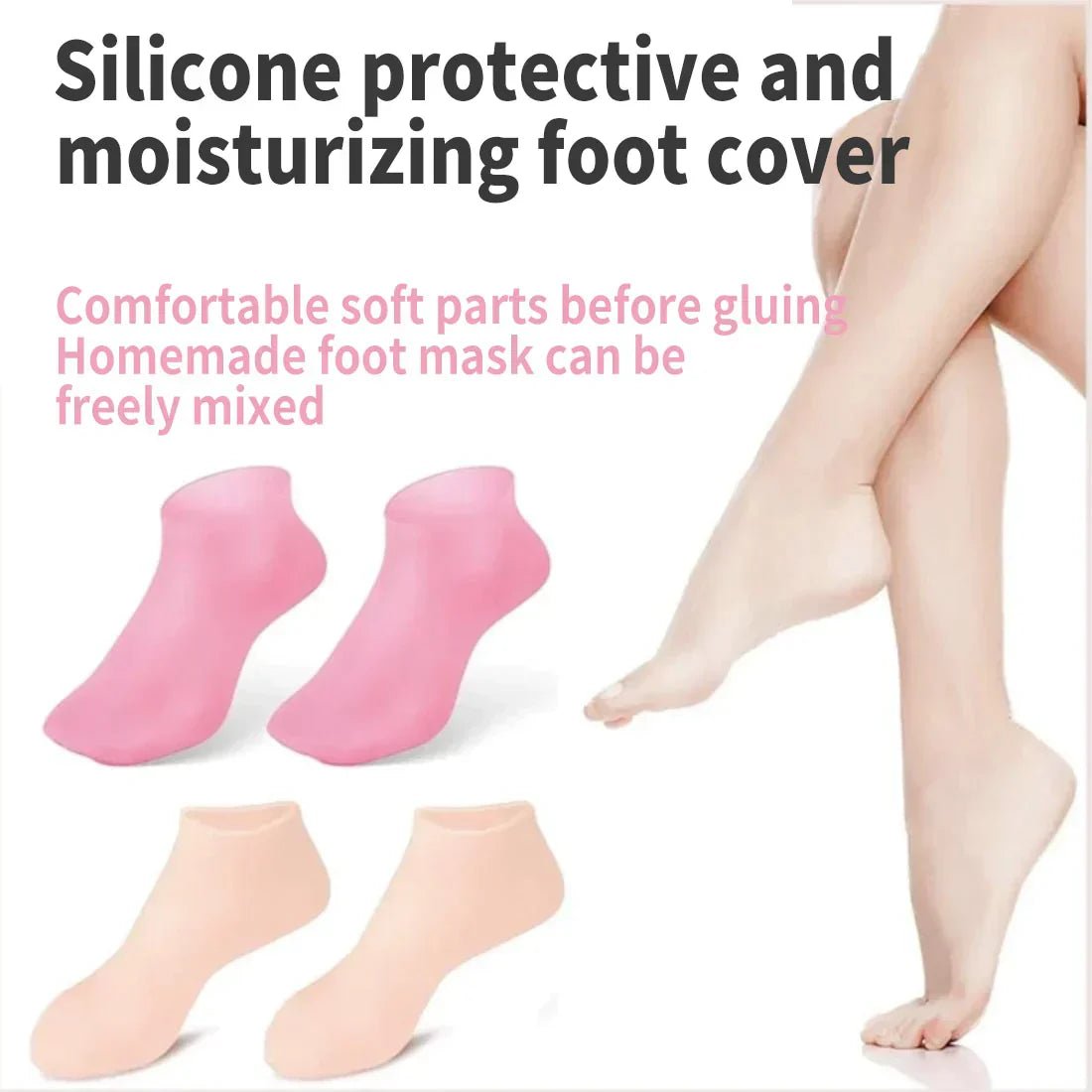 Silicon Moisturizing Gel Socks - Rumaisas
