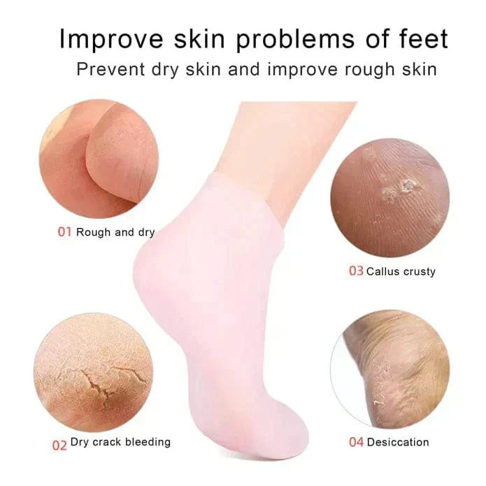 Silicon Moisturizing Gel Socks - Rumaisas