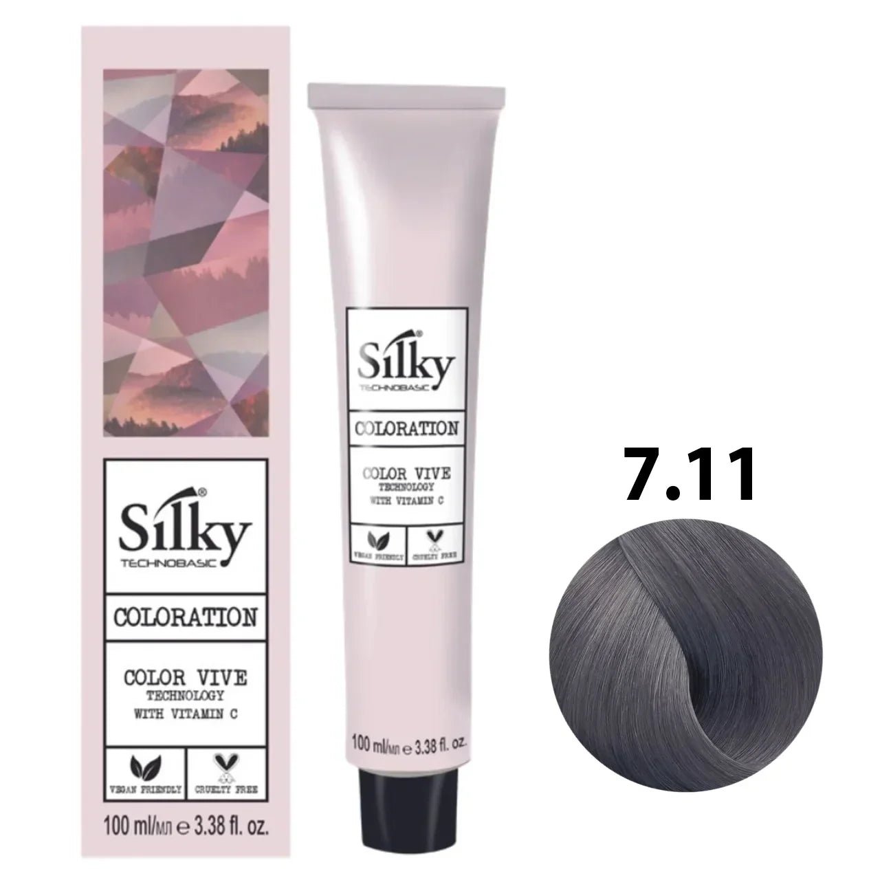 Silky 7.11 Hair Color – 100ml - Rumaisas