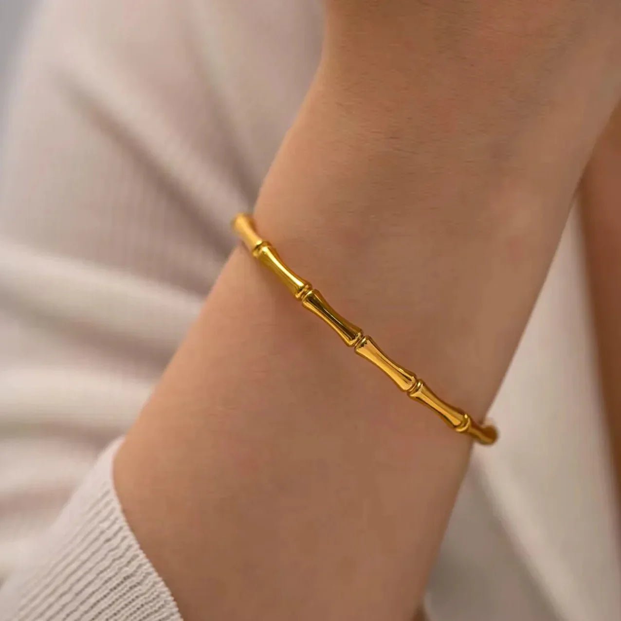 Stainless Steel 316L Bamboo Bangle - Rumaisas