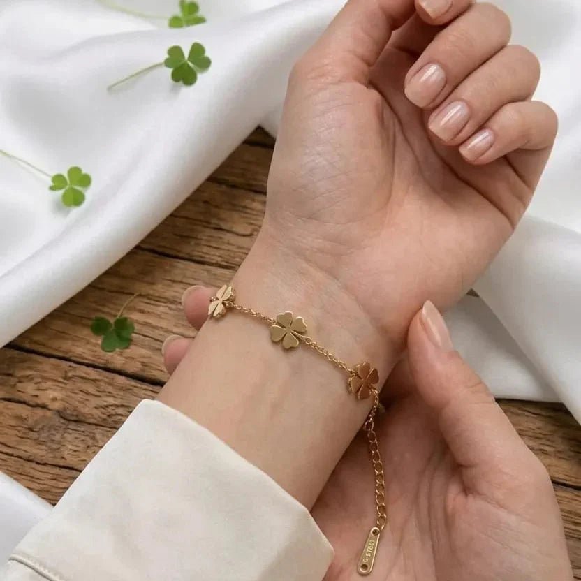 Stainless Steel Flower Bracelet - Rumaisas