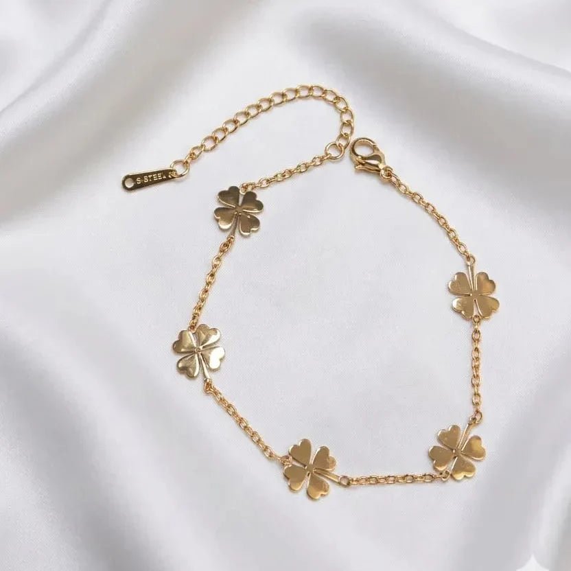 Stainless Steel Flower Bracelet - Rumaisas