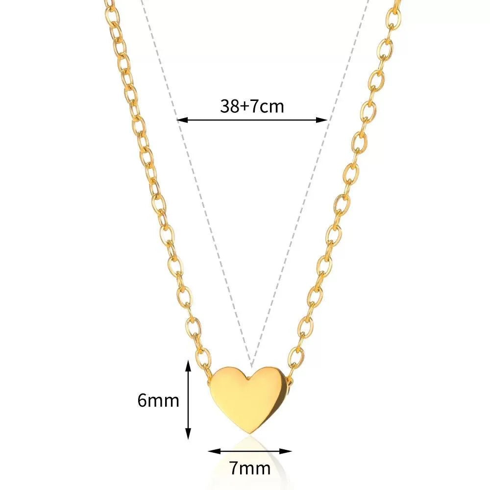 Stainless Steel Heart Chain - Rumaisas