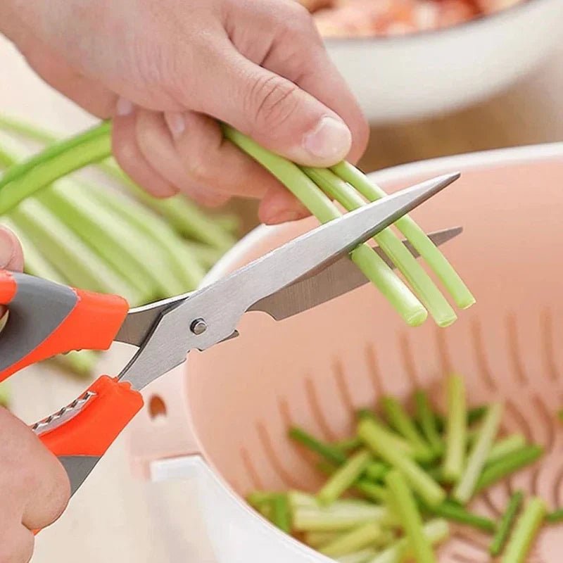 Stainless Steel Meat Vegetable Cutting Scissors - Rumaisas