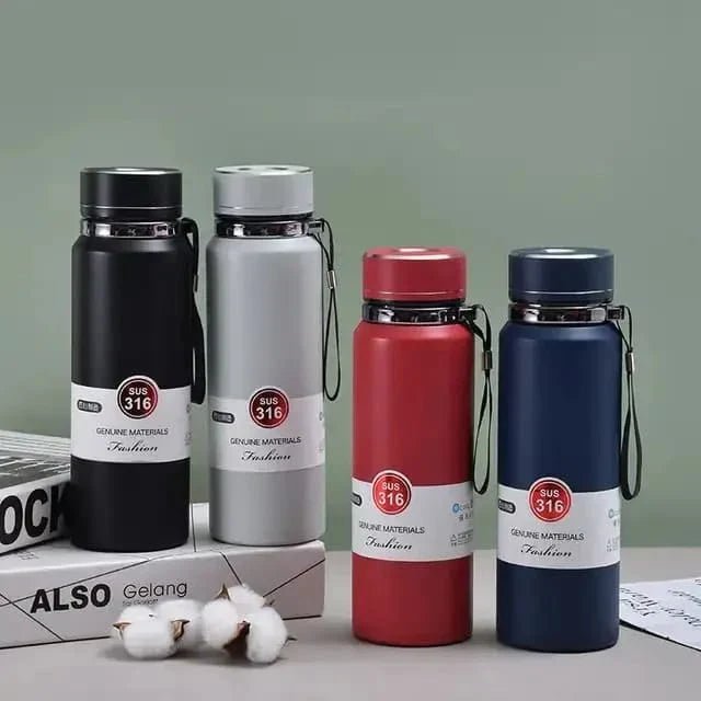 Stainless Steel Vacuum Bottle - 800ml (Random Color) - Rumaisas