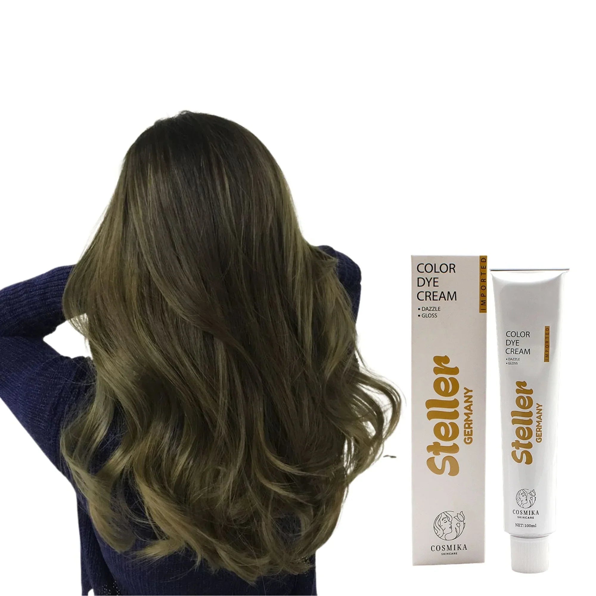 Steller Germany Color Dye Cream - 7/2 Matt Mate - 100ml - Rumaisas