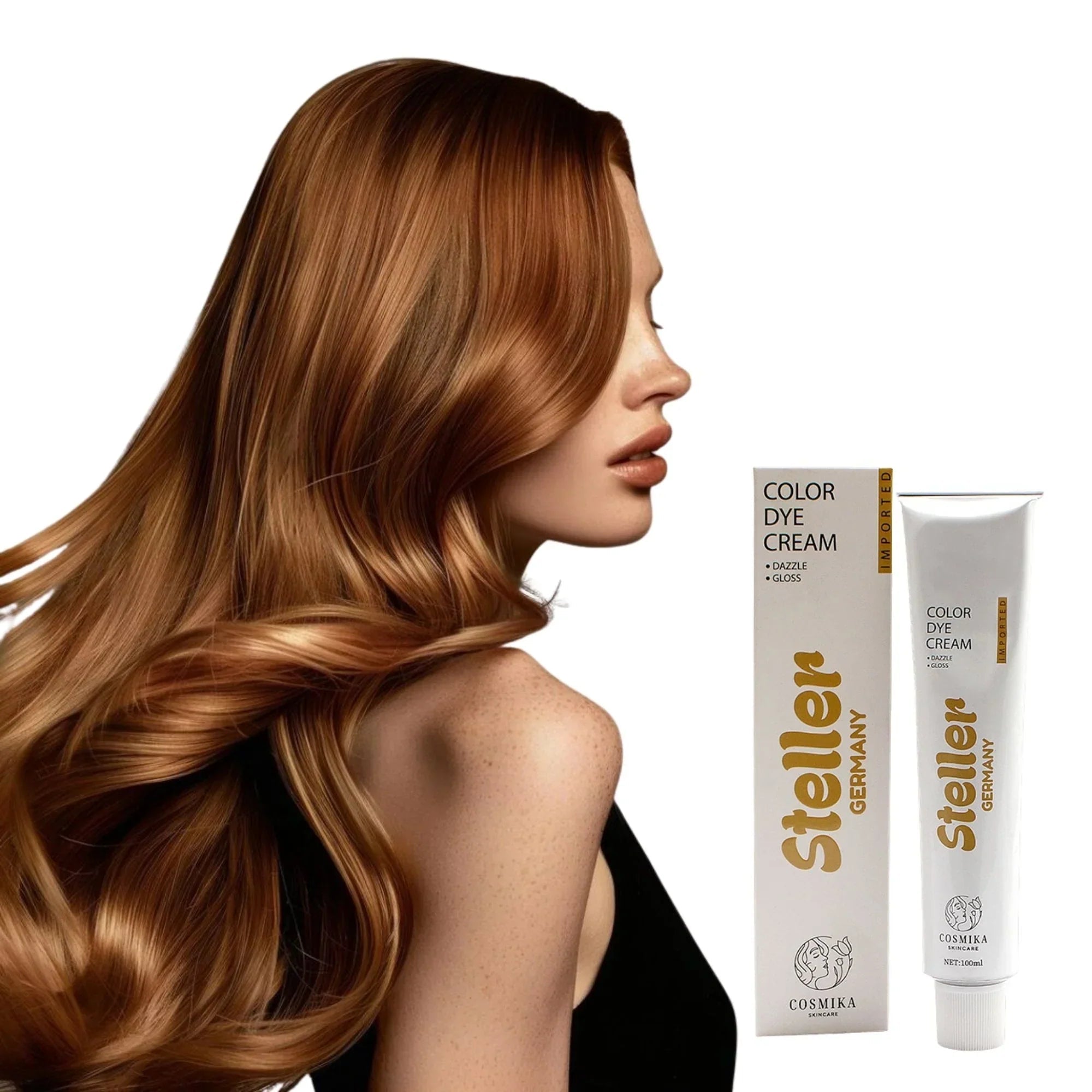 Steller Germany Color Dye Cream - 8 - 77 Brown Marron - 100ml - Rumaisas