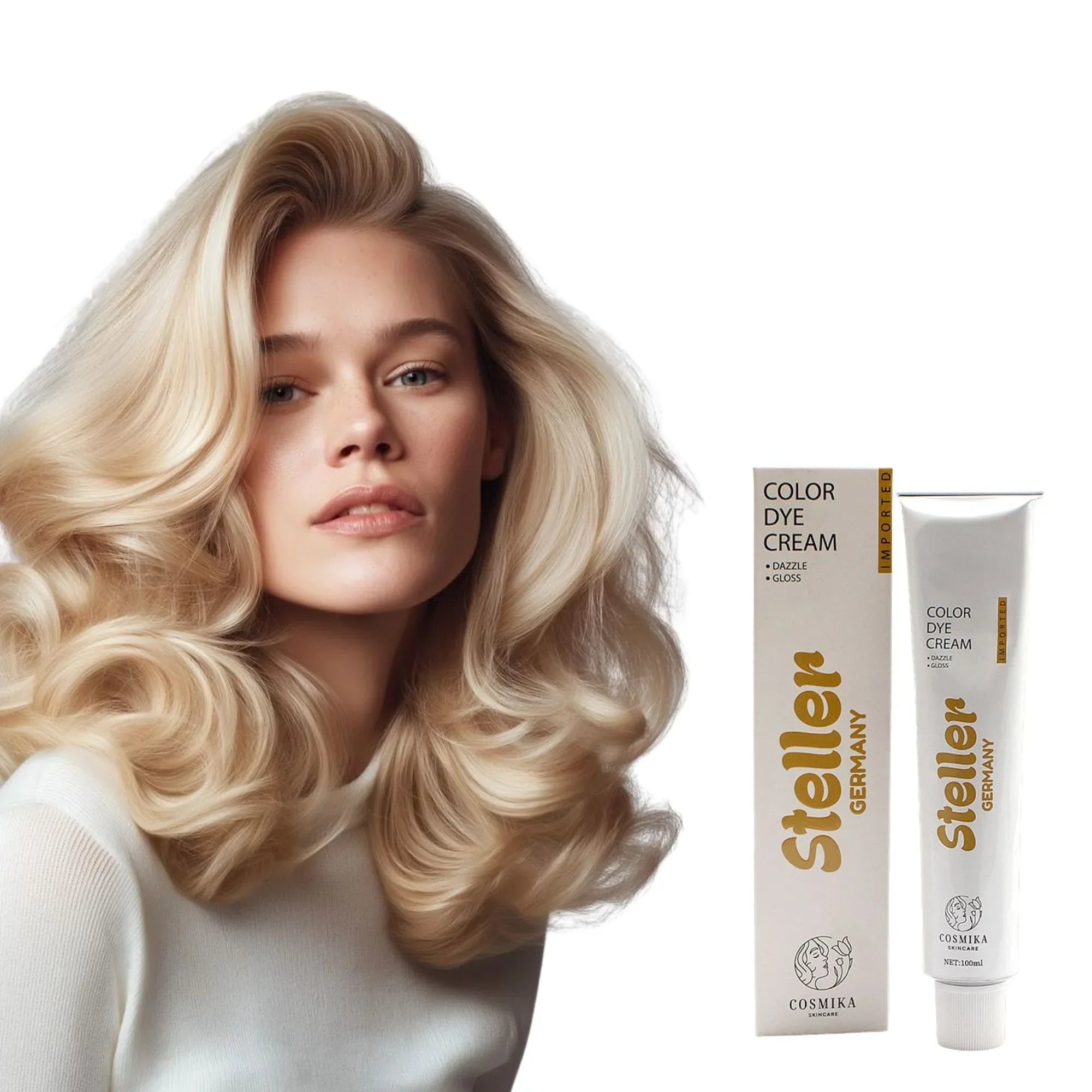 Steller Germany Color Dye Cream - 9 - 3 Medium Naturals - 100ml - Rumaisas