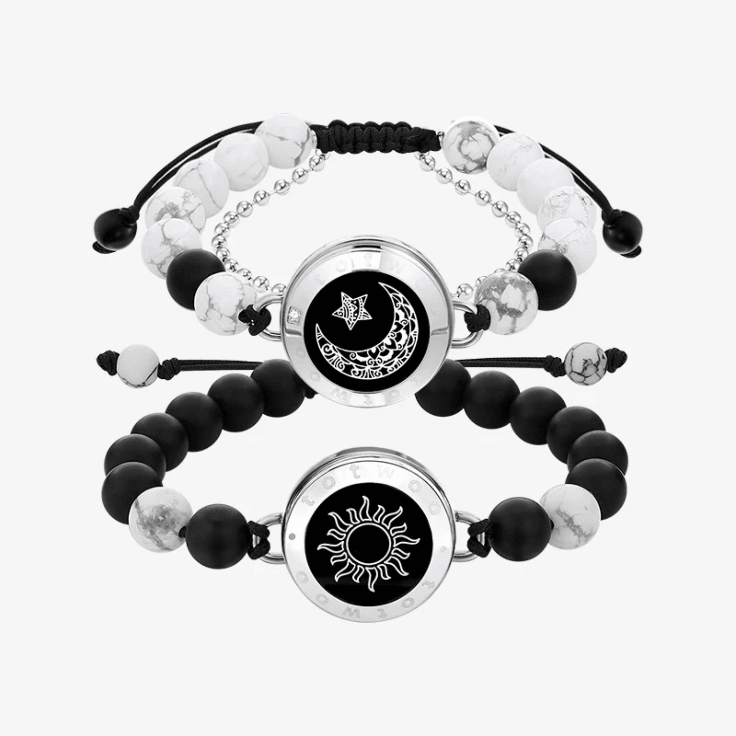 Sun&Moon Touch Bracelets with Matching Beads - Rumaisas