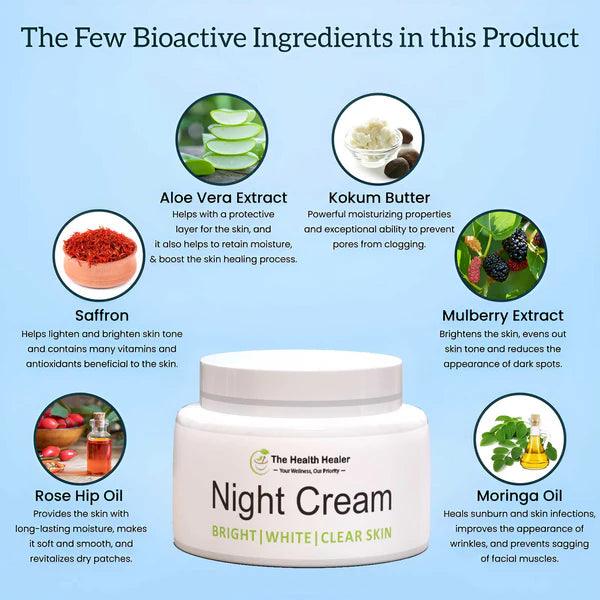 The Health Healer Night Cream For Bright, White And Clear Skin (ORIGINAL) - Rumaisas
