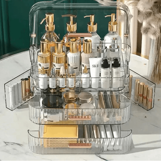Transparent Dustproof Makeup Organizer - Rumaisas