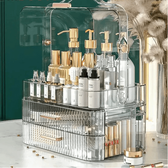 Transparent Dustproof Makeup Organizer - Rumaisas
