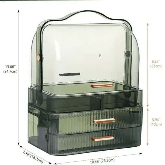 Transparent Dustproof Makeup Organizer - Rumaisas