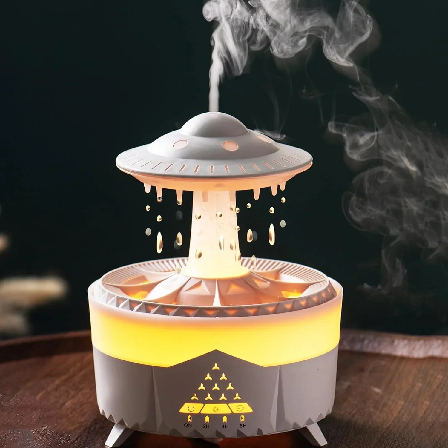 UFO Rain Drop Aroma Diffuser Humidifier Night light - 350ml - Rumaisas